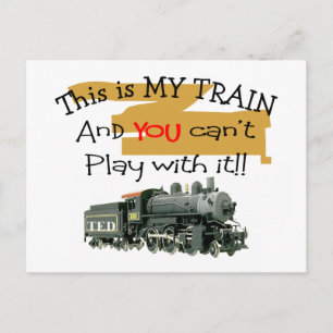 Carte Postale Cadeaux de train historique—Des paroles hilarieuse