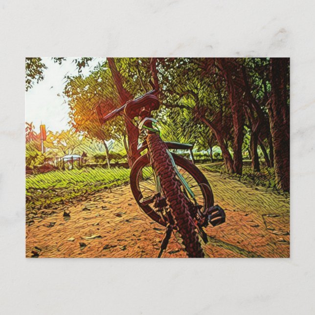 Carte Postale cadeaux de vélo de montagne (Devant)