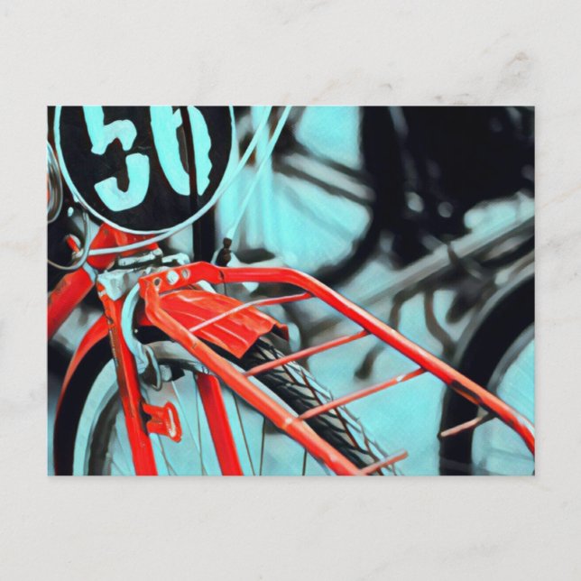Carte Postale Cadeaux de vélo pour elle (Devant)