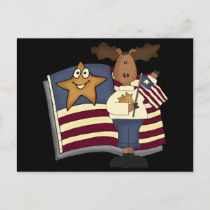 Carte Postale Cadeaux D'Oies Patriotique Pour Elle
