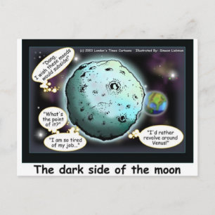 Carte Postale Cadeaux drôles de la face cachée de la Lune