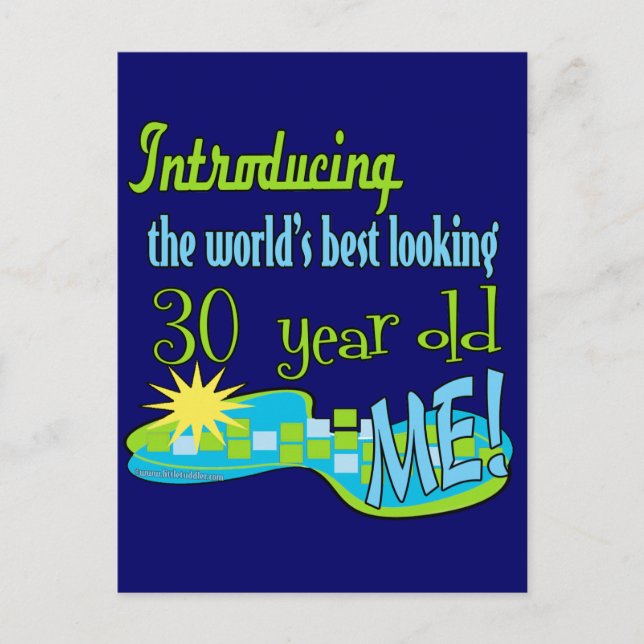 Carte Postale Cadeaux du 30e anniversaire (Devant)