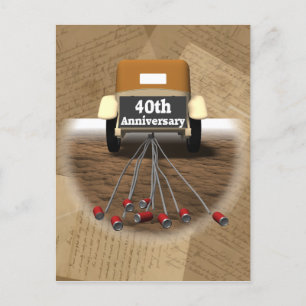 Carte Postale Cadeaux du 40e anniversaire du Mariage
