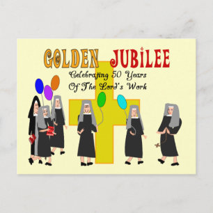 Carte Postale Cadeaux du jubilé d'or des soeurs