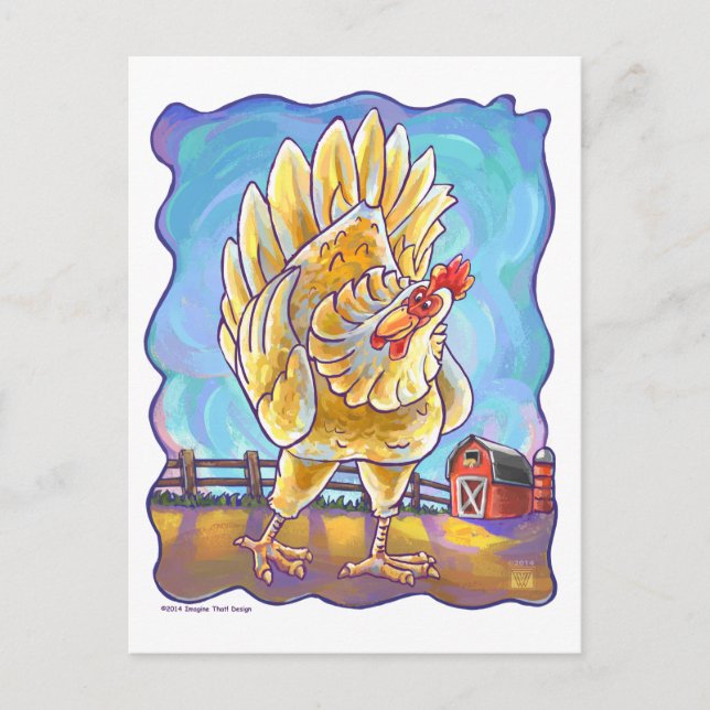 Carte Postale Cadeaux et accessoires de poulet (Devant)