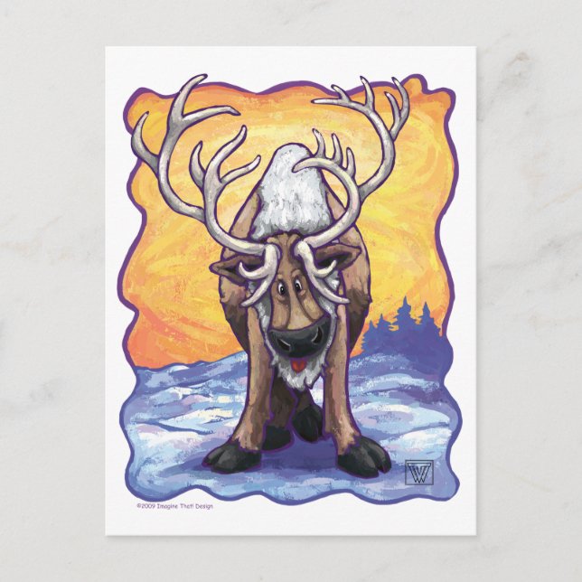 Carte Postale Cadeaux et accessoires de rennes (Devant)