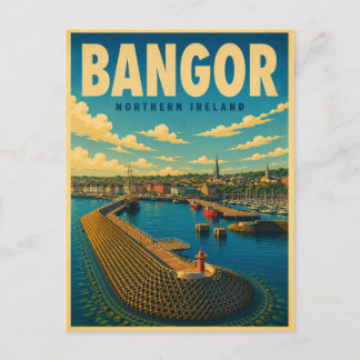 Carte Postale Cadeaux et souvenirs vintage Bangor Irlande du Nor
