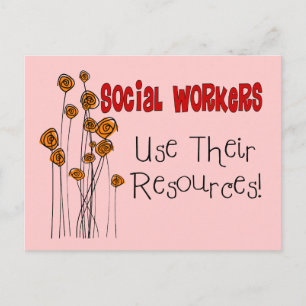 Carte Postale Cadeaux et T-shirts pour travailleurs sociaux