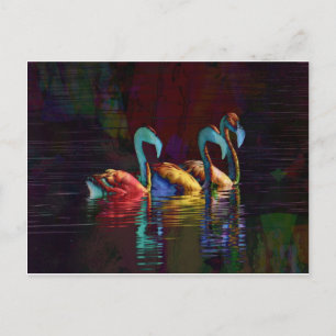 Carte Postale Cadeaux Flamants roses