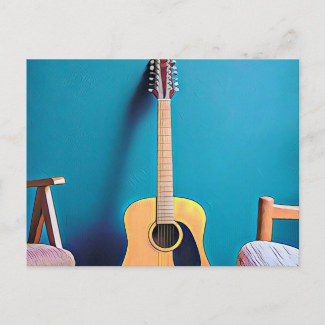 Carte Postale Cadeaux guitaristes (Devant)