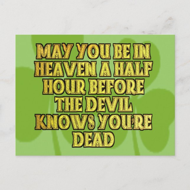 Carte Postale Cadeaux irlandais (Devant)