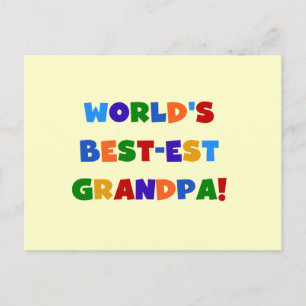 Carte Postale Cadeaux lumineux de couleurs de grand-papa du