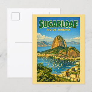 Carte Postale Cadeaux Mont Sugarloaf Rio de Janeiro Brésil