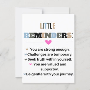 Carte Postale Cadeaux Motivationnels Inspirants Petits Rappels