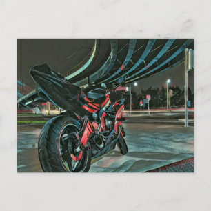 Carte Postale cadeaux moto pour petit ami