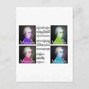Carte Postale Cadeaux Mozart Lovers