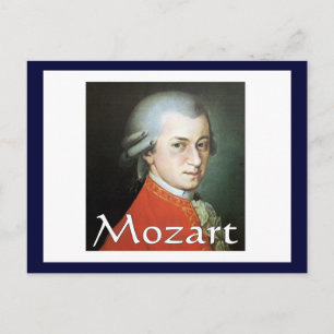 Carte Postale Cadeaux Mozart pour les mélomanes