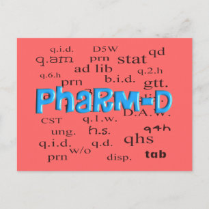 Carte Postale Cadeaux Pharm-D étudiant en pharmacie