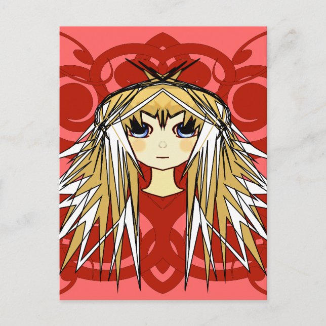 Carte Postale Cadeaux pour filles Anime (Devant)