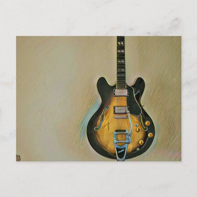 Carte Postale Cadeaux pour guitariste (Devant)