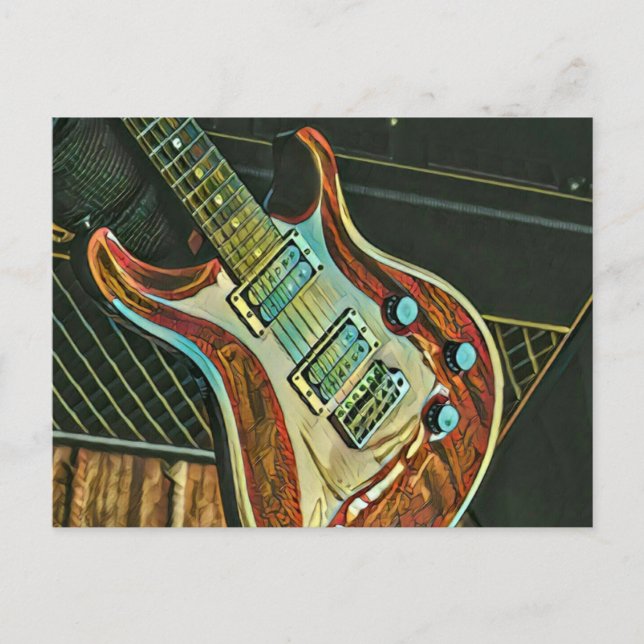 Carte Postale Cadeaux pour guitariste (Devant)