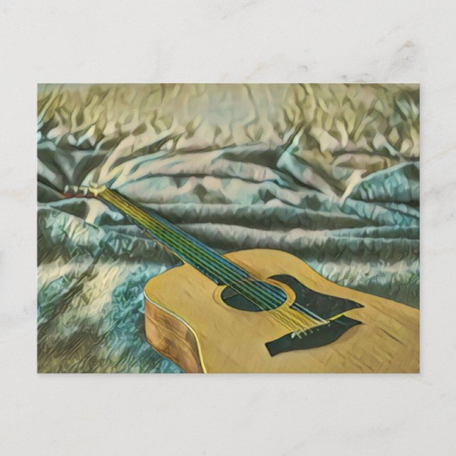 Carte Postale Cadeaux pour les amateurs de guitare (Devant)