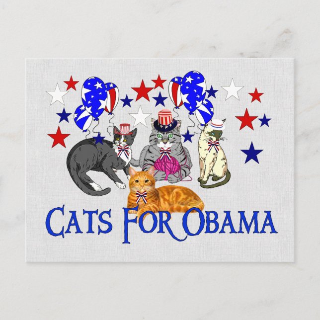 CARTE POSTALE CADEAUX POUR OBAMA (Devant)