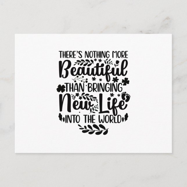 Carte Postale Cadeaux pour sages-femmes | Infirmière de maternit (Devant)