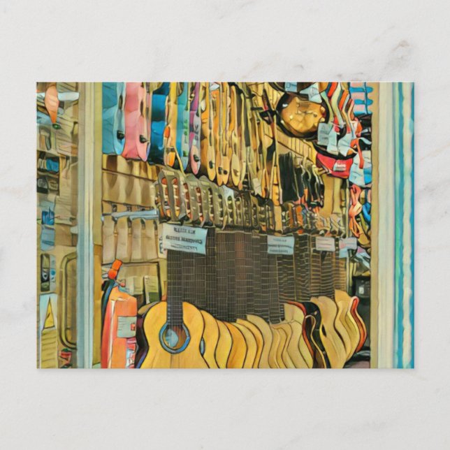 Carte Postale Cadeaux sympas pour guitaristes (Devant)