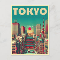 Cadeaux vintage de voyage à Tokyo Japon