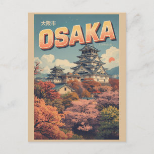 Carte Postale Cadeaux vintage OSAKA japon île de Honshu