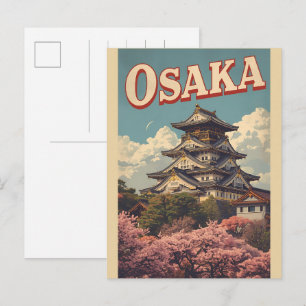 Carte Postale Cadeaux vintage OSAKA japon île de Honshu