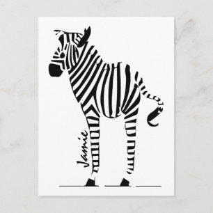 Carte Postale Cadeaux Zebra Lovers