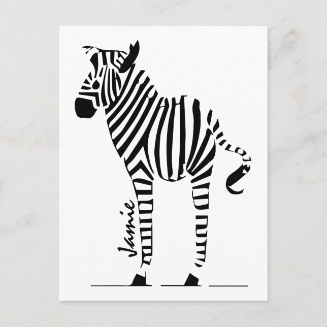 Carte Postale Cadeaux Zebra Lovers (Devant)