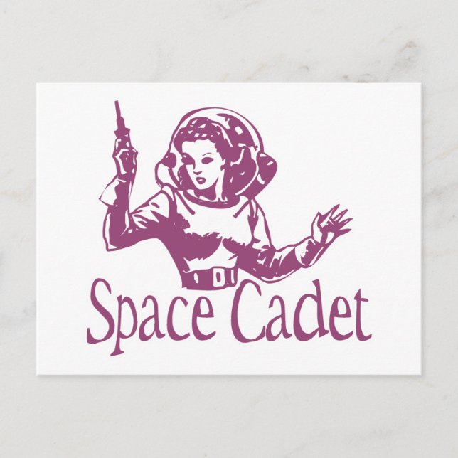 Carte Postale Cadet spatial rose (Devant)