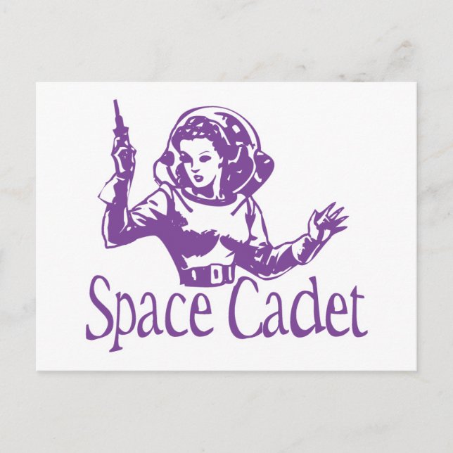 Carte Postale Cadet spatial violet (Devant)