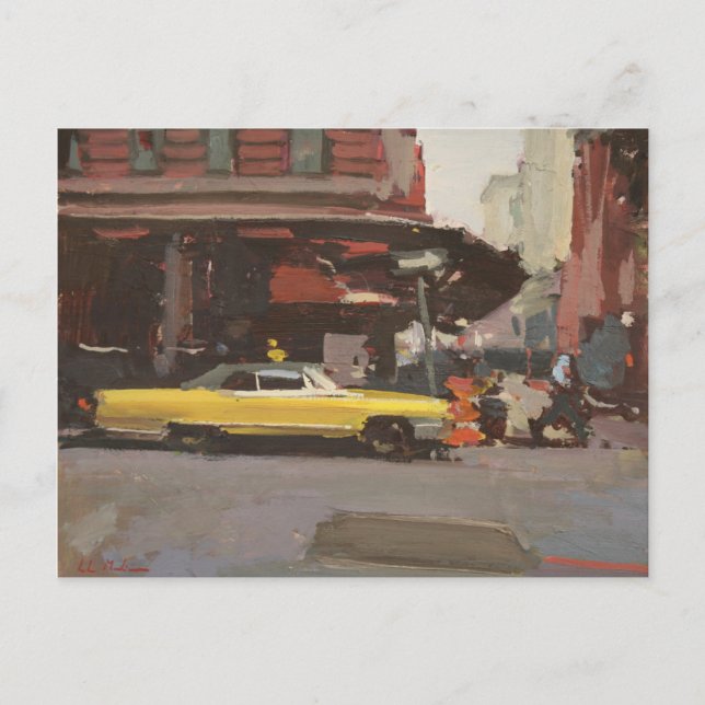 Carte Postale Cadillac jaune 2012 (Devant)