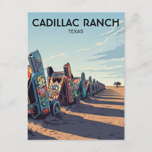 Carte Postale Cadillac Ranch Texas Travel