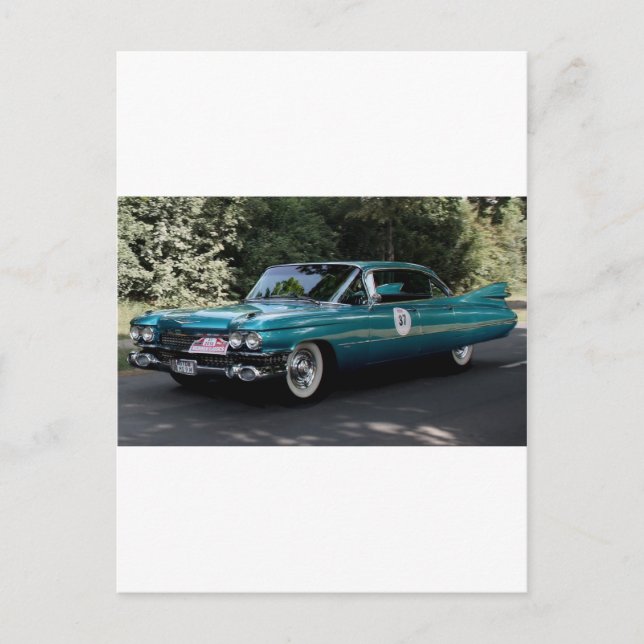 Carte Postale Cadillac, Série 62 Sedan 	  1959 (Devant)