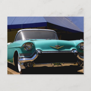 Carte Postale Cadillac vert d'Elvis Presley convertible en