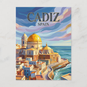 Carte Postale Cadix centre historique Espagne