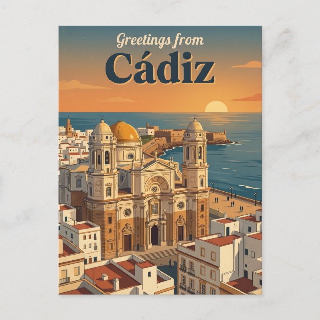 Carte Postale Cadix Espagne (Devant)