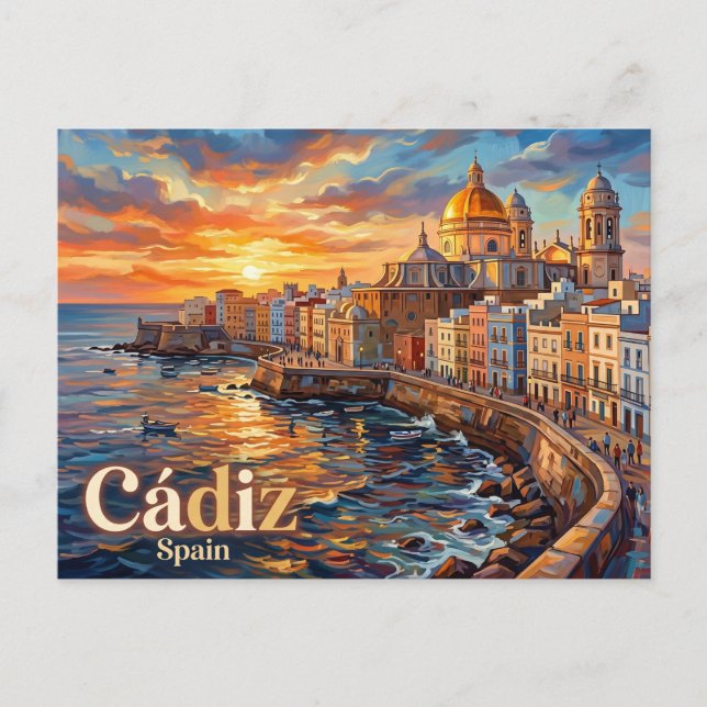 Carte Postale Cadix Espagne (Devant)