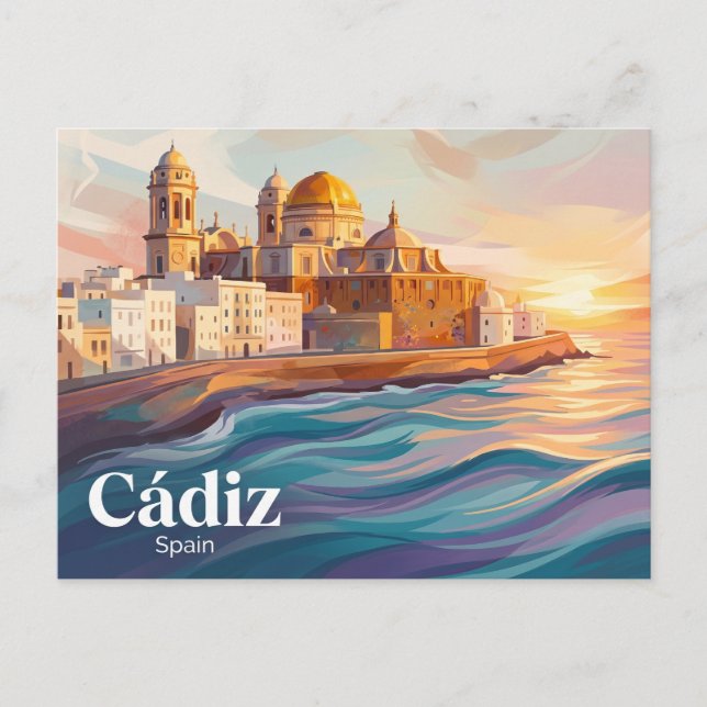 Carte Postale Cadix Espagne (Devant)