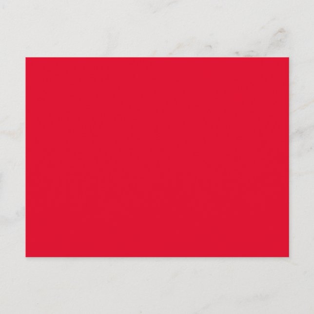 Carte Postale Cadmium Rouge couleur solide (Devant)