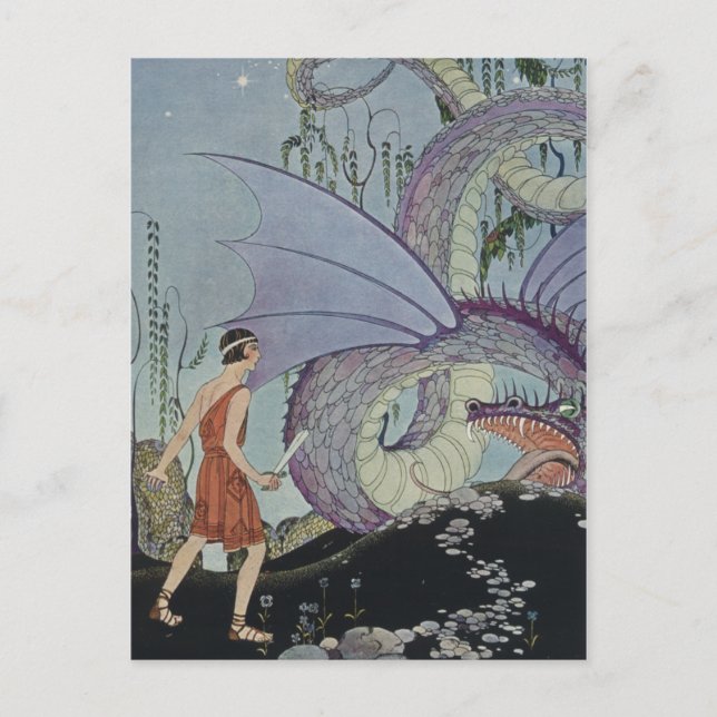 Carte Postale Cadmus et le dragon (Devant)
