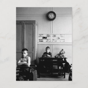 Carte Postale Cadran scolaire 1956 - Robert Doisneau