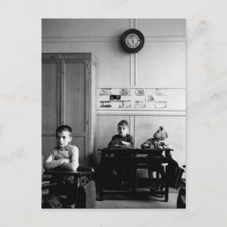 Carte Postale Cadran scolaire 1956 - Robert Doisneau