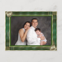 Cadre antique vert pour photo de famille personnal