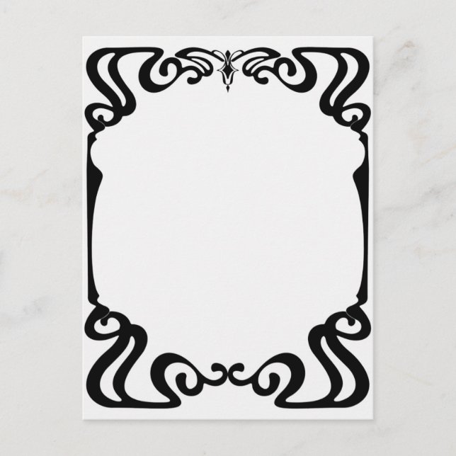 Carte Postale Cadre Art nouveau  (Devant)